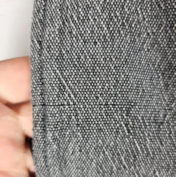 Hatch Maternity The Ipek Front Twist Gathered Waist Tweed Crop Pants Gray Small - Picture 9 of 10